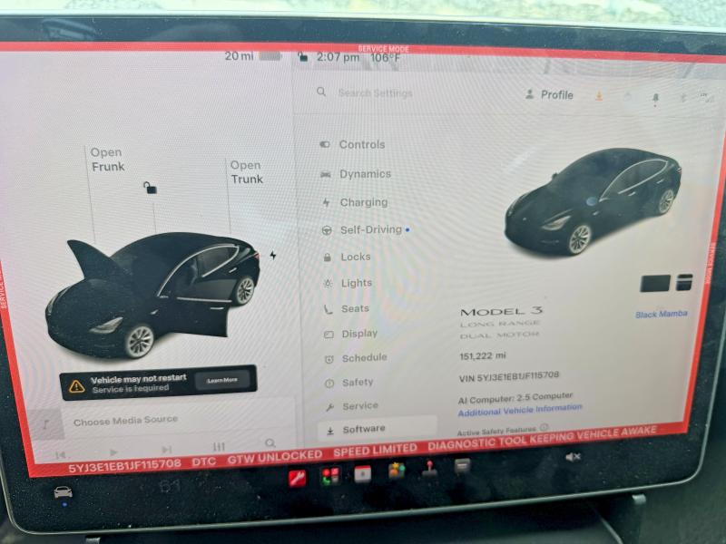صورة رقم 9 من المزاد - 2018 TESLA MODEL 3 مع VIN 5YJ3E1EB1JF115708