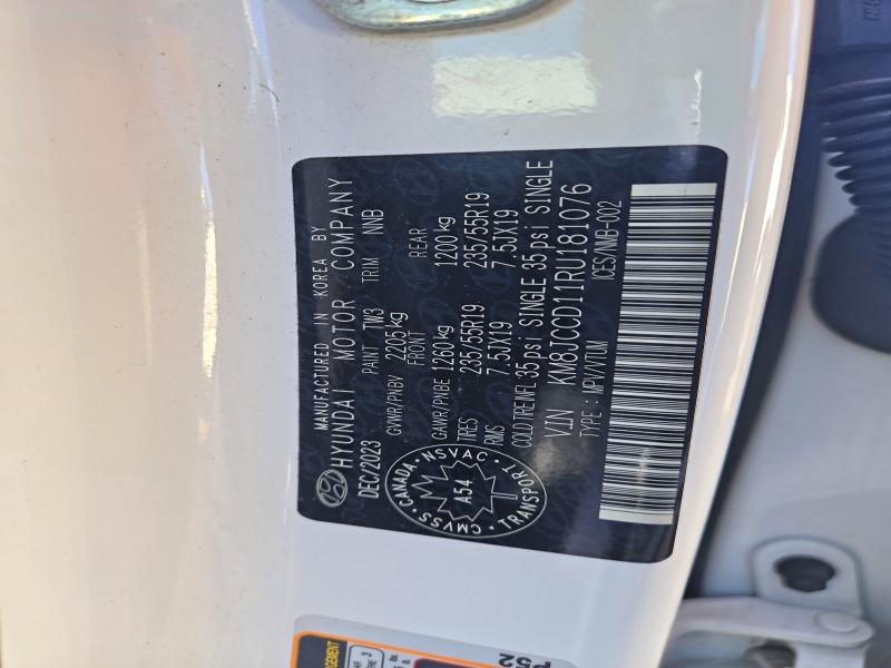 Снимка 14 от търг – 2024 HYUNDAI TUCSON с VIN KM8JCCD11RU181076