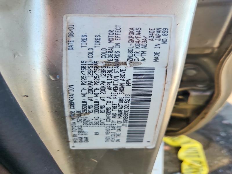 Photo 14 from auction – 2001 TOYOTA 4RUNNER with VIN JT3GN86R910215273