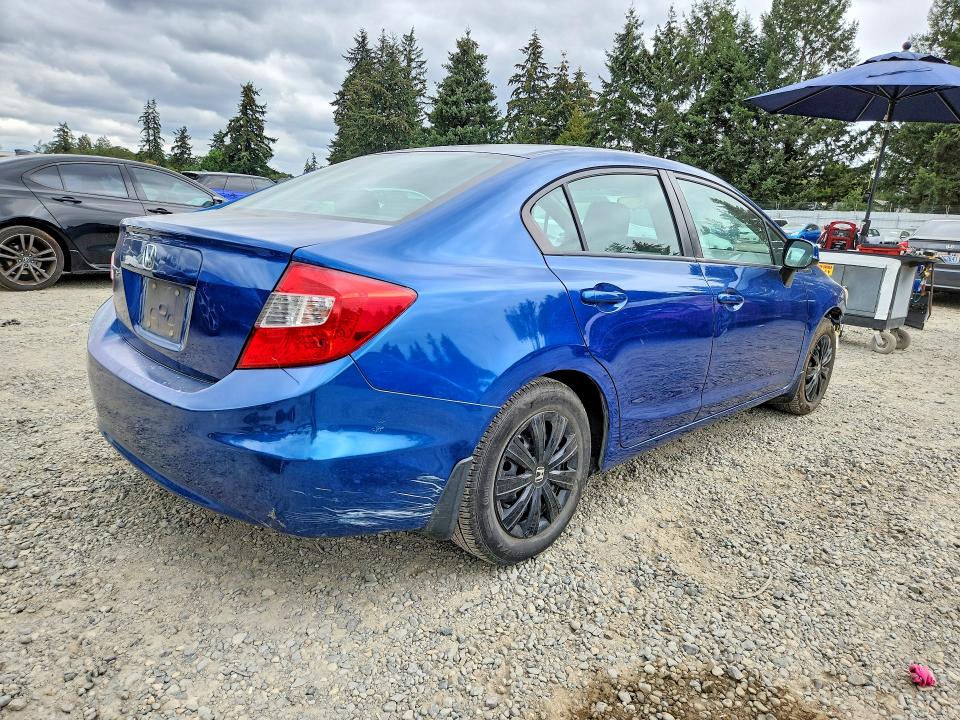 Photo 3 from auction – 2012 HONDA CIVIC with VIN 2HGFB2F54CH503616