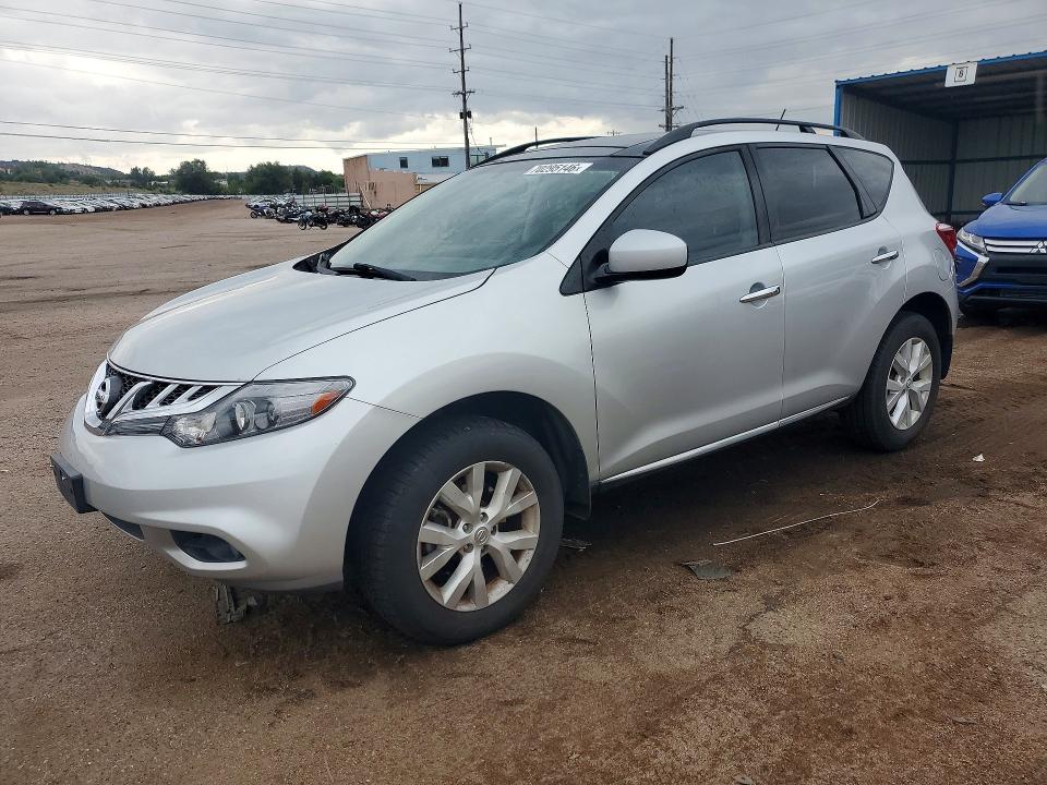 NISSAN MURANO 2012 with VIN JN8AZ1MW7CW219848 - Photo from auction