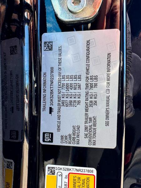 Photo 10 from auction – 2022 GMC YUKON with VIN 1GKS2BKT7NR237808