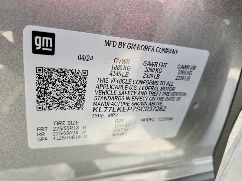 Photo 14 from auction – 2025 CHEVROLET TRAX with VIN KL77LKEP7SC037262