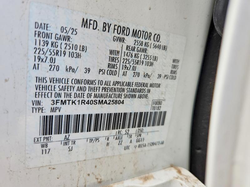 Photo 14 from auction – 2025 FORD MUSTANG MACH-E with VIN 3FMTK1R40SMA25804