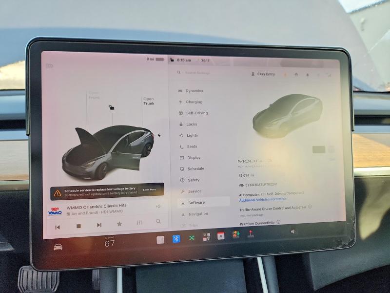 Photo 9 from auction – 2020 TESLA MODEL 3 with VIN 5YJ3E1EA7LF792241