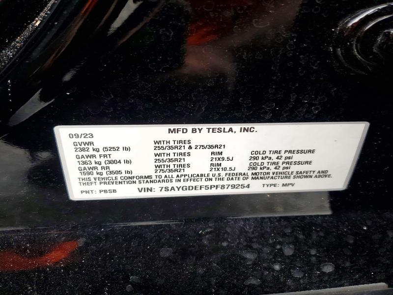 Zdjęcie 14 z aukcji – 2023 TESLA MODEL Y z VIN 7SAYGDEF5PF879254