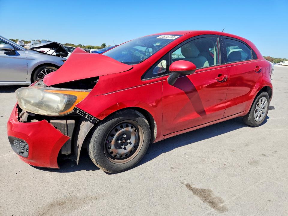 KIA RIO 2013 with VIN KNADM5A32D6098296 - Photo from auction