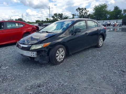 HONDA CIVIC 2012 с VIN 19XFB2F5XCE053187 - Снимка от търг