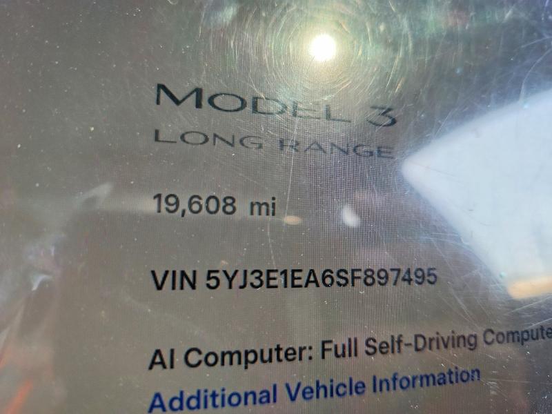 Фото 9 с аукциона – 2025 TESLA MODEL 3 с VIN 5YJ3E1EA6SF897495