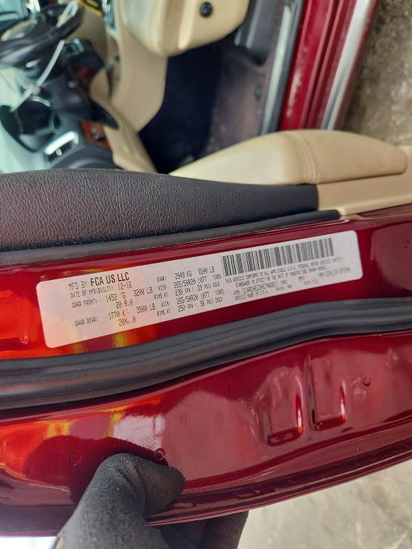 Photo 14 from auction – 2017 DODGE DURANGO with VIN 1C4RDHEG3HC746811