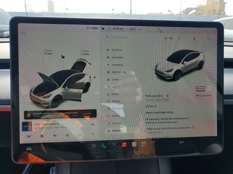 Photo 9 from auction – 2021 TESLA MODEL Y with VIN 5YJYGDEF6MF215750