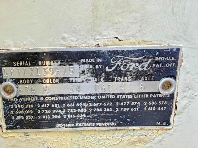 Photo 10 from auction – 1961 FORD T BIRD with VIN 1Y71Z139615