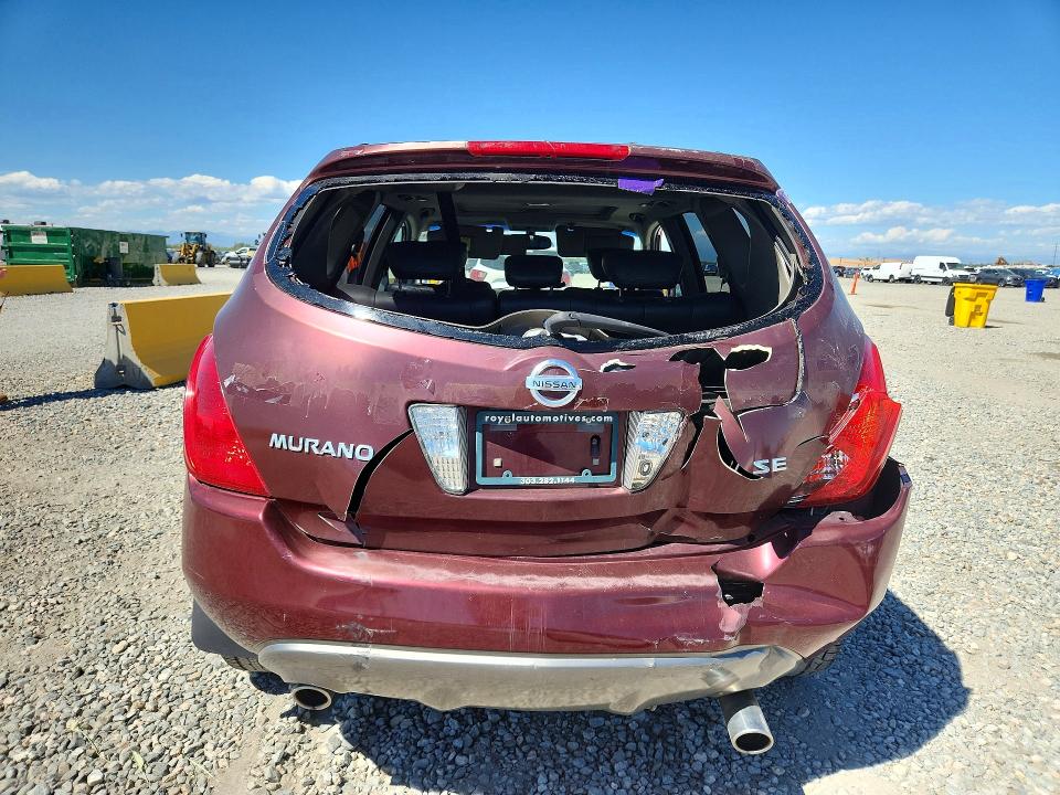 Photo 6 from auction – 2005 NISSAN MURANO with VIN JN8AZ08T05W307542