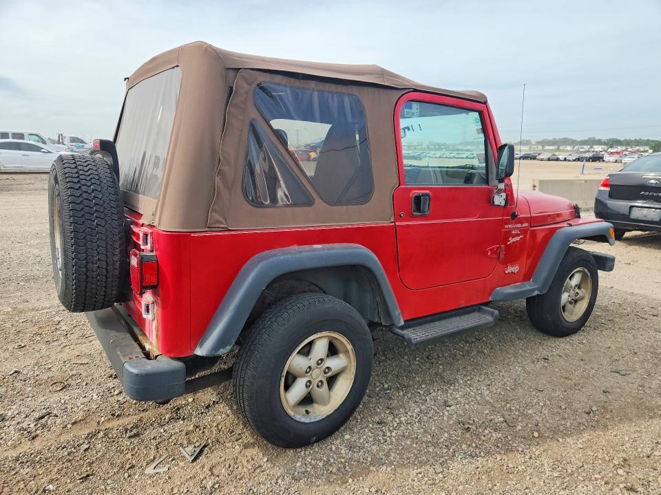 Photo 3 from auction – 2000 JEEP WRANGLER / TJ with VIN 1J4FA49S8YP799445