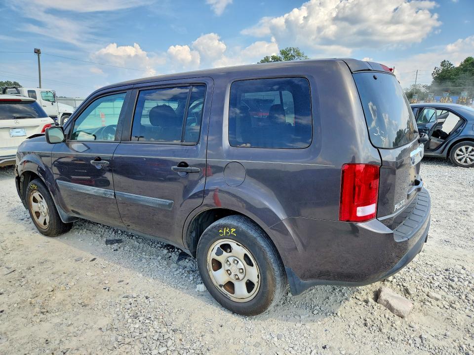 Photo 2 from auction – 2012 HONDA PILOT with VIN 5FNYF3H28CB037215