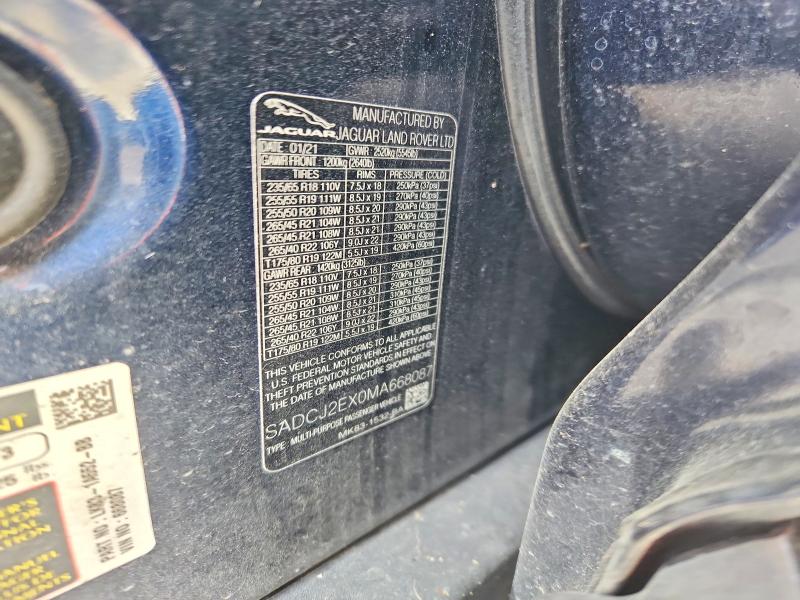 Zdjęcie 14 z aukcji – 2021 JAGUAR F-PACE z VIN SADCJ2EX0MA668087