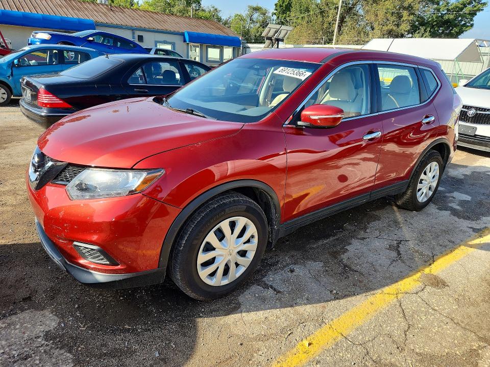 NISSAN ROGUE 2015 with VIN KNMAT2MV6FP591609 - Photo from auction