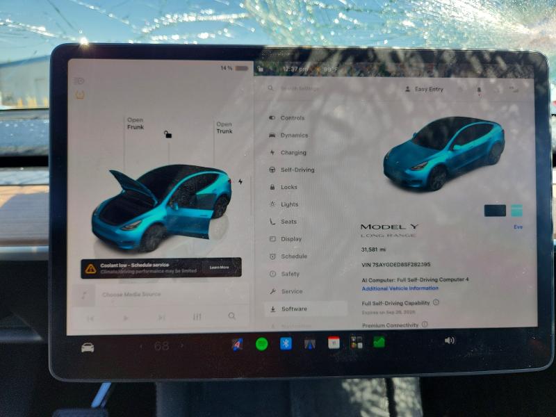 Снимка 9 от търг – 2025 TESLA MODEL Y с VIN 7SAYGDED8SF282395
