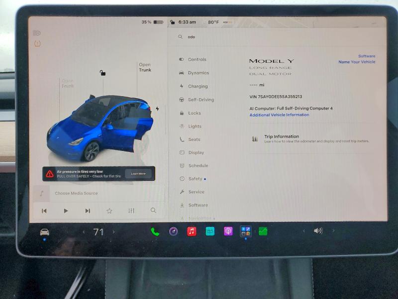 Фото 9 с аукциона – 2025 TESLA MODEL Y с VIN 7SAYGDEE5SA355213