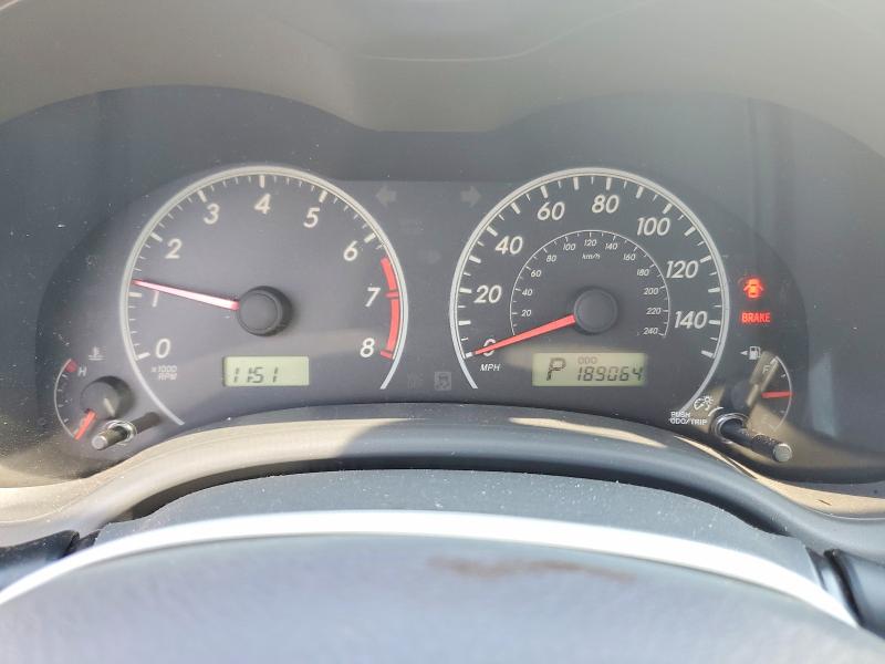 Photo 9 from auction – 2009 TOYOTA COROLLA with VIN JTDBL40E39J031866