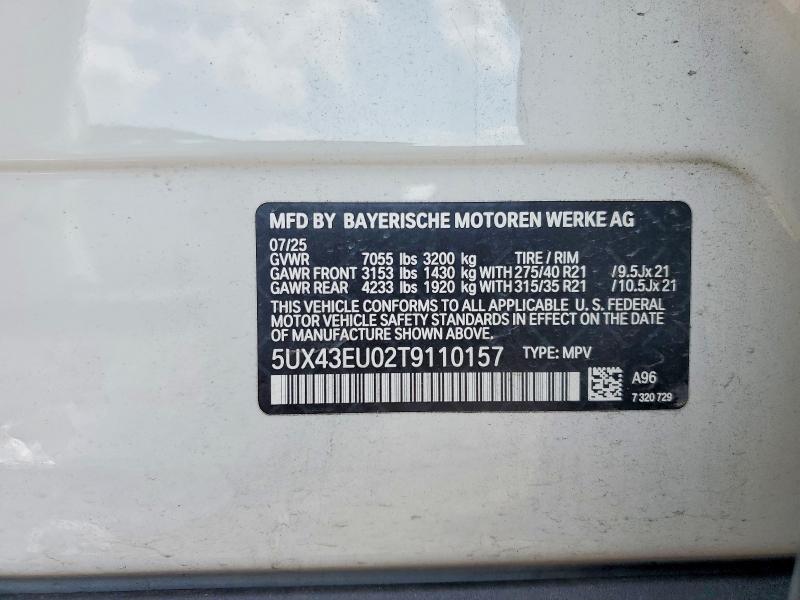 Снимка 14 от търг – 2026 BMW X5 с VIN 5UX43EU02T9110157
