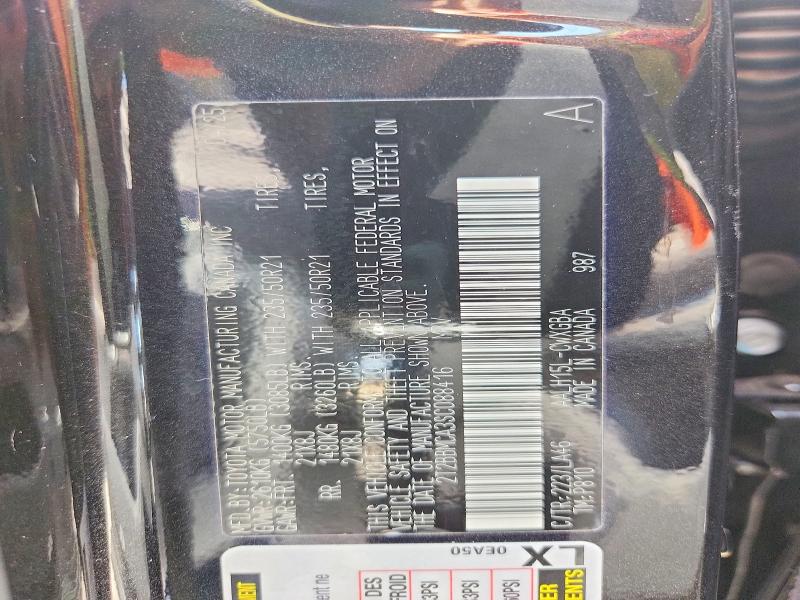 Foto 14 de la subasta – 2025 LEXUS RX 350H con VIN 2T2BBMCA3SC088416