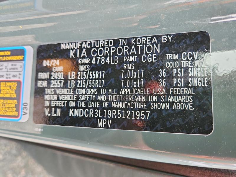 Photo 14 from auction – 2024 KIA NIRO with VIN KNDCR3L19R5121957