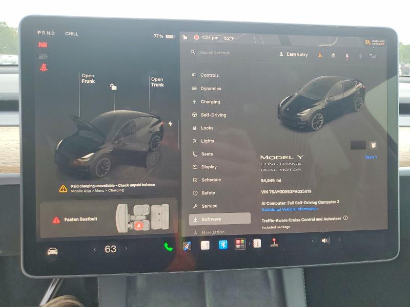صورة رقم 9 من المزاد - 2023 TESLA MODEL Y مع VIN 7SAYGDEE3PA025819