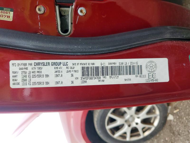 Photo 14 from auction – 2011 DODGE JOURNEY with VIN 3D4PG5FG6BT547830