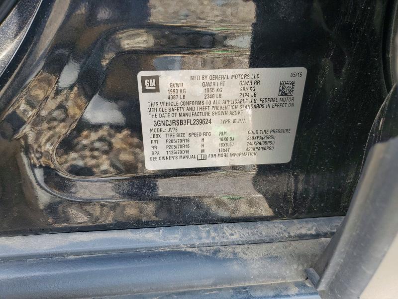Photo 14 from auction – 2015 CHEVROLET TRAX with VIN 3GNCJRSB3FL239624