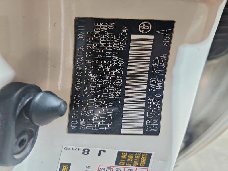 Фото 14 с аукциона – 2011 TOYOTA PRIUS с VIN JTDKN3DU6B5326609