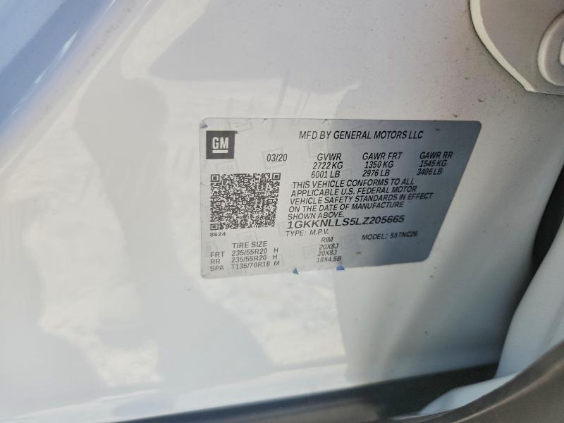 Photo 14 from auction – 2020 GMC ACADIA with VIN 1GKKNLLS5LZ205665