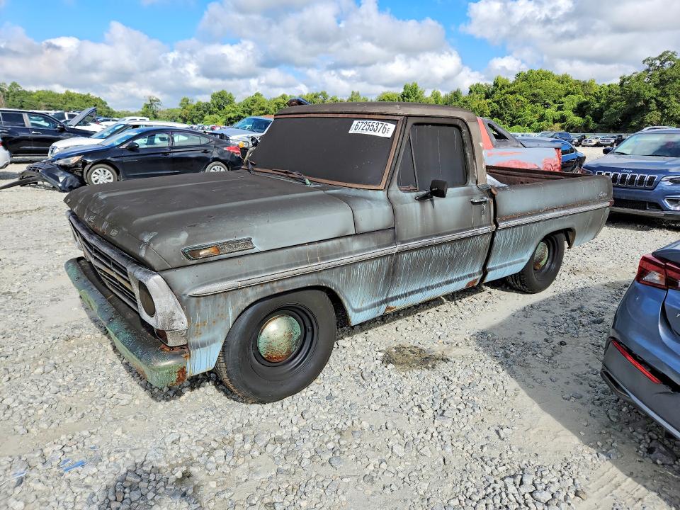 FORD F100 1968 with VIN F10YLC72676 - Photo from auction