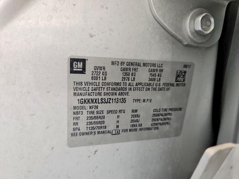 Photo 14 from auction – 2018 GMC ACADIA with VIN 1GKKNXLS3JZ113135