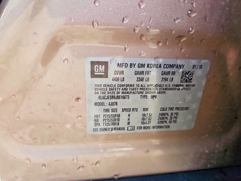 Photo 14 from auction – 2018 BUICK ENCORE with VIN KL4CJESB9JB616673