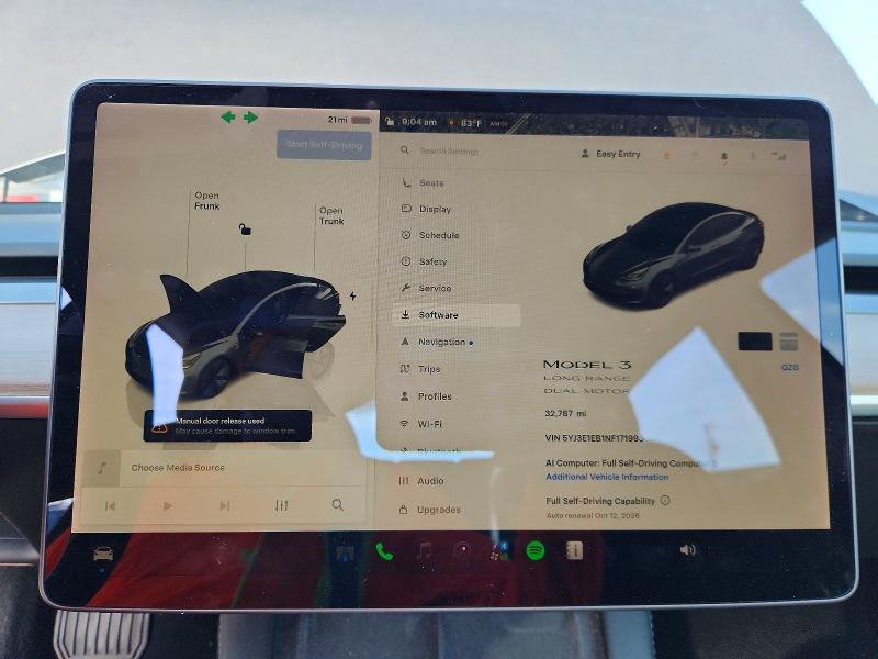 صورة رقم 9 من المزاد - 2022 TESLA MODEL 3 مع VIN 5YJ3E1EB1NF171993