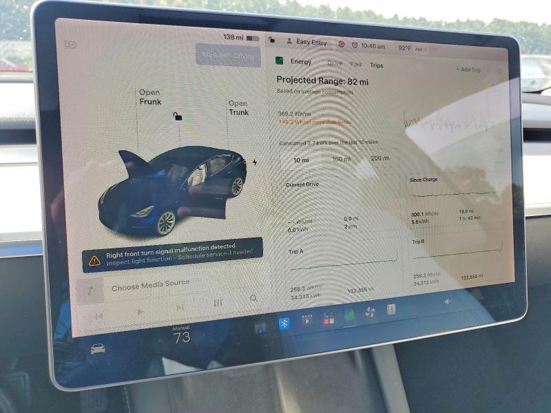 Снимка 9 от търг – 2022 TESLA MODEL 3 с VIN 5YJ3E1EB7NF115279
