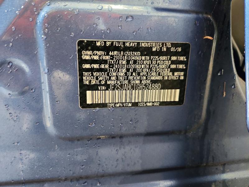 Foto 14 de la subasta – 2016 SUBARU FORESTER con VIN JF2SJAHC1GH524880