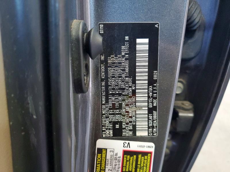 Photo 14 from auction – 2010 TOYOTA VENZA with VIN 4T3BK3BB5AU041983
