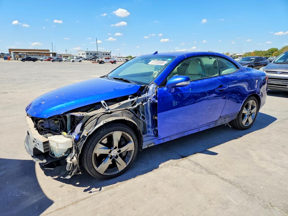 LEXUS IS 2010 with VIN JTHFE2C23A2502266 - Photo from auction