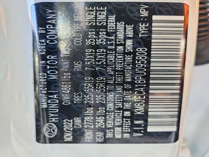 Photo 14 from auction – 2023 HYUNDAI TUCSON with VIN KM8JECA18PU095808