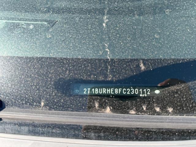 Photo 10 from auction – 2015 TOYOTA COROLLA with VIN 2T1BURHE8FC230112