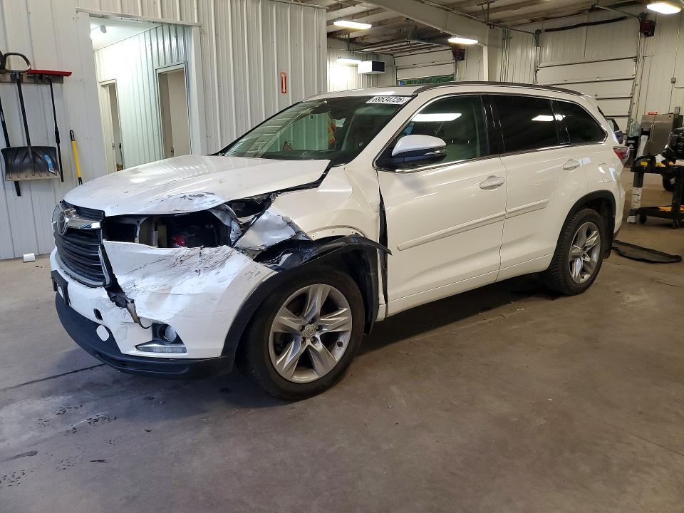 TOYOTA HIGHLANDER 2015 с VIN 5TDDKRFH2FS099228 - Снимка от търг