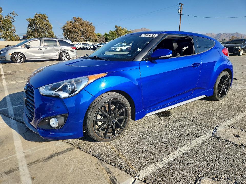 HYUNDAI VELOSTER 2015 with VIN KMHTC6AE2FU216964 - Photo from auction