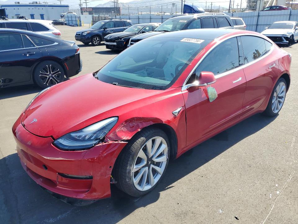 TESLA MODEL 3 2020 с VIN 5YJ3E1EA4LF806810 - Снимка от търг