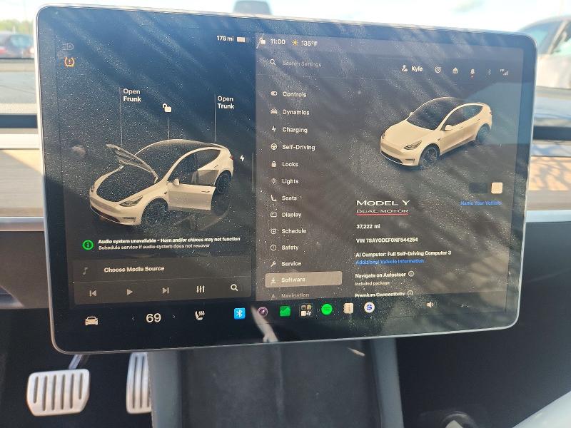 Снимка 9 от търг – 2022 TESLA MODEL Y с VIN 7SAYGDEF0NF544254