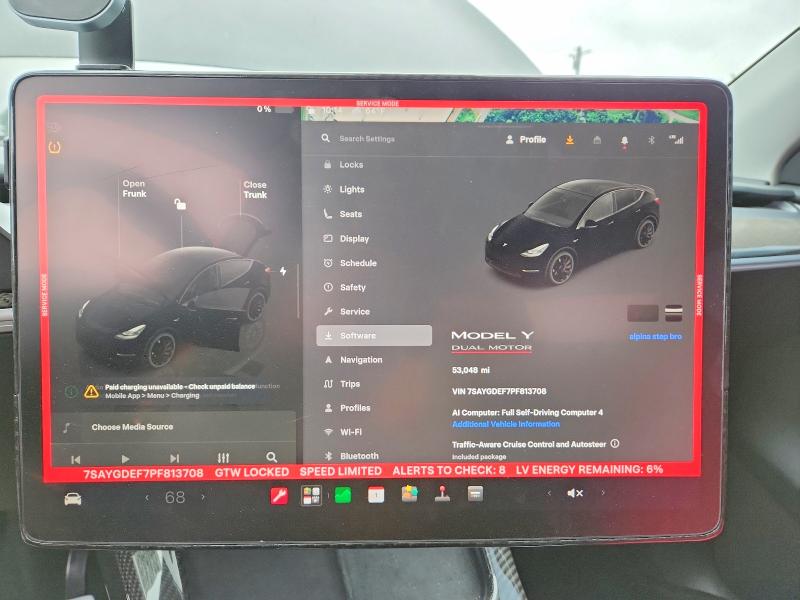 Фото 9 с аукциона – 2023 TESLA MODEL Y с VIN 7SAYGDEF7PF813708