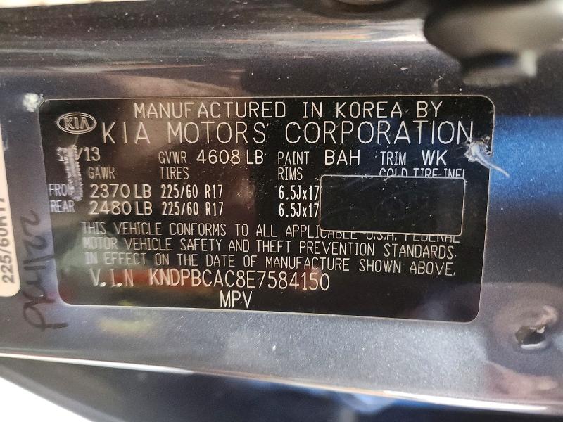 Photo 14 from auction – 2014 KIA SPORTAGE with VIN KNDPBCAC8E7584150
