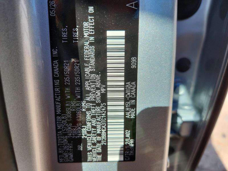 Photo 14 from auction – 2026 LEXUS RX 350H with VIN 2T2BBMCA3TC142475