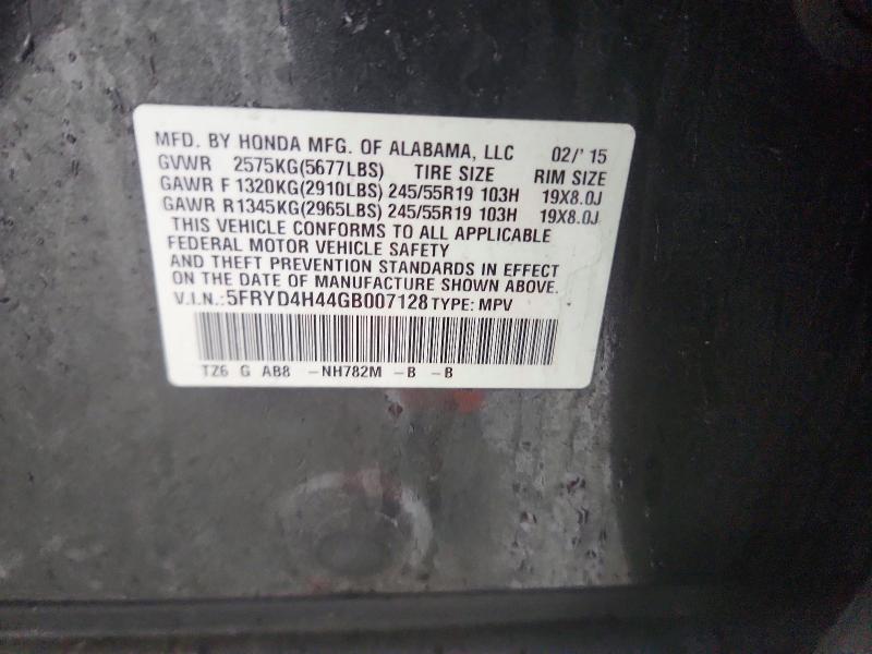 Foto 14 de la subasta – 2016 ACURA MDX con VIN 5FRYD4H44GB007128